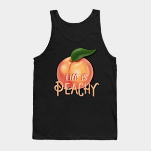 Life is just Peachy Food Art Tank Top